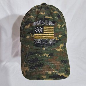Bubba Gump Shrimp Co. Camo Baseball Cap Hat Unisex 6-Panel Adjustable Strap